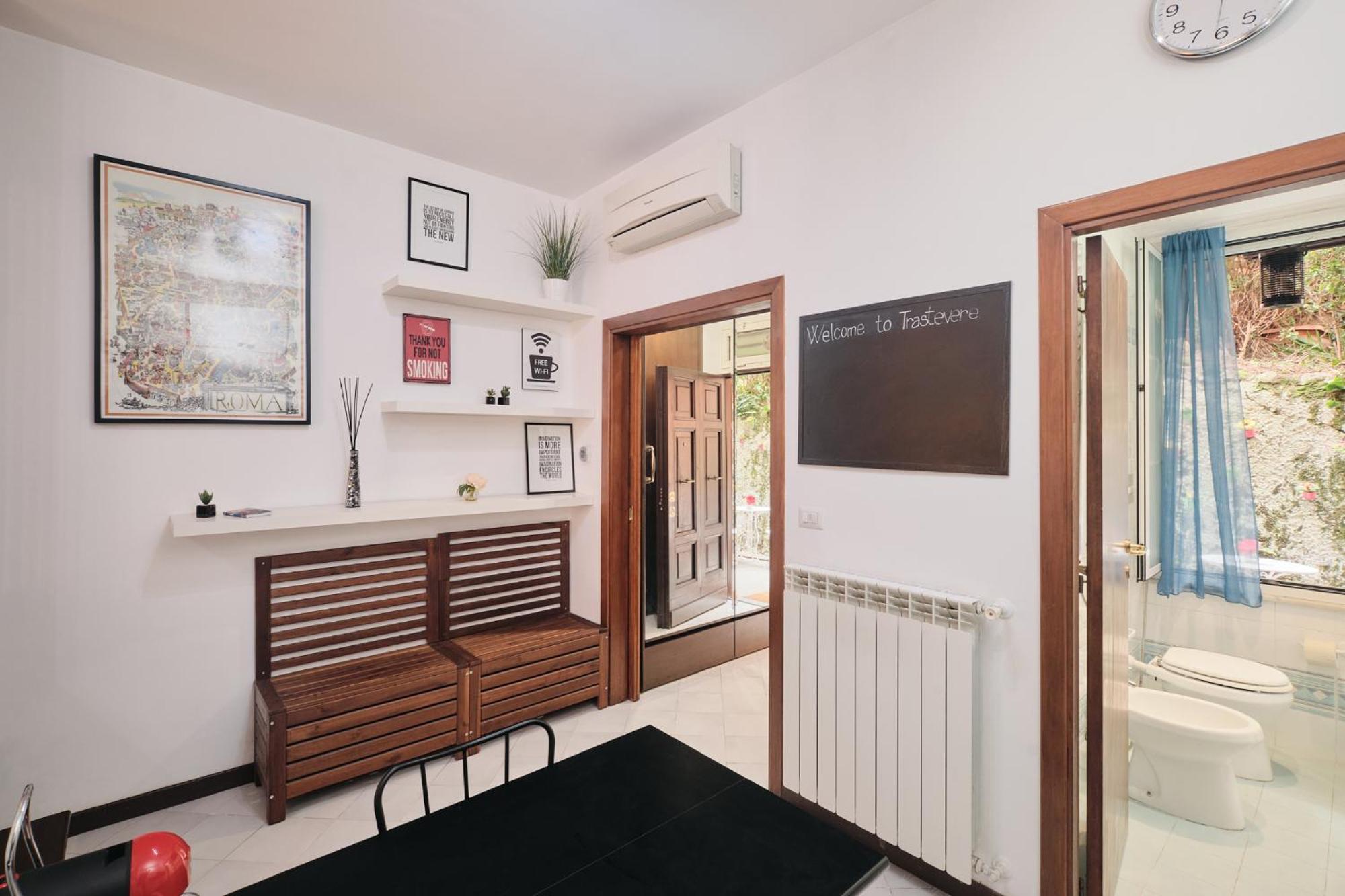 Trastevere- Flat Con Giardino, Ac, Wi-Fi & Netflix Rome Exterior photo
